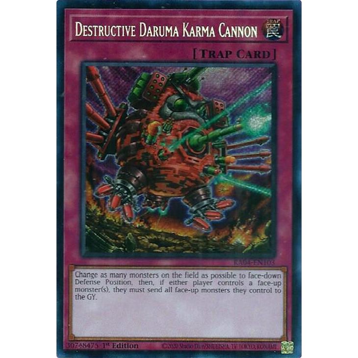 Image for Destructive Daruma Karma Cannon (Secret Rare) (RA04-EN103) - YuGiOh