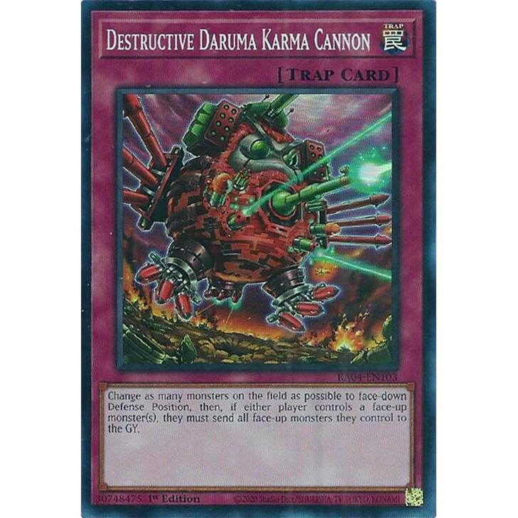 Image for Destructive Daruma Karma Cannon (RA04-EN103) - YuGiOh