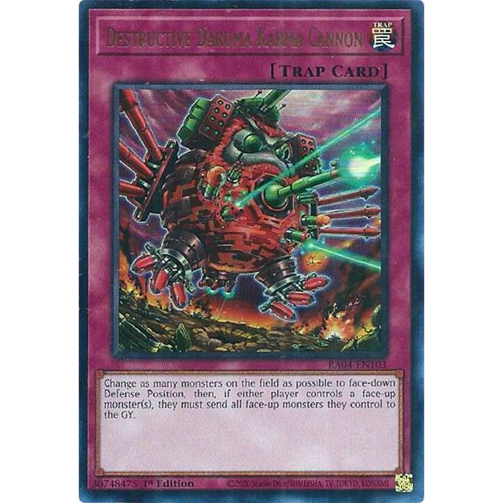 Image for Destructive Daruma Karma Cannon (UR) (RA04-EN103) - YuGiOh