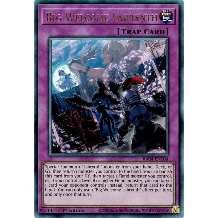 Image for Big Welcome Labrynth (PUR) (RA04-EN104) - YuGiOh