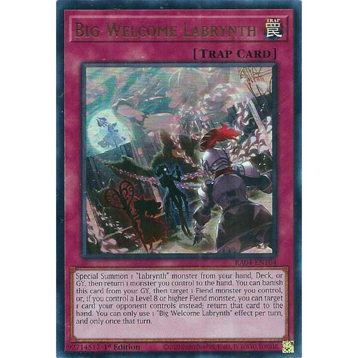 Image for Big Welcome Labrynth (UR) (RA04-EN104) - YuGiOh