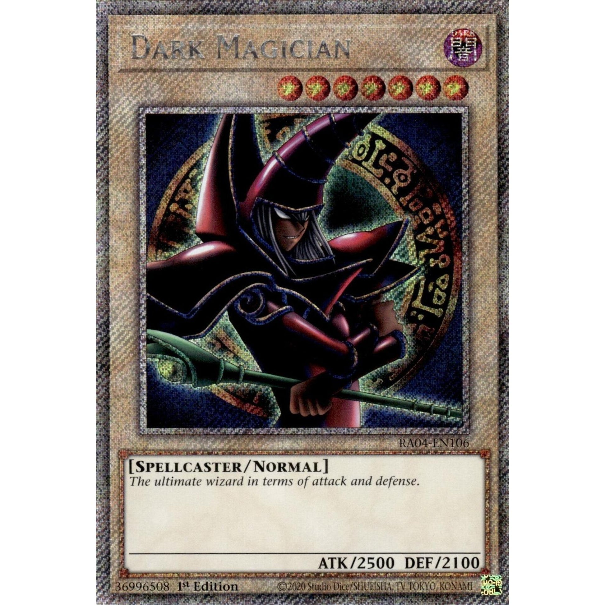 Image for Dark Magician (Arkana) (Platinum Secret Rare) (RA04-EN106) - YuGiOh