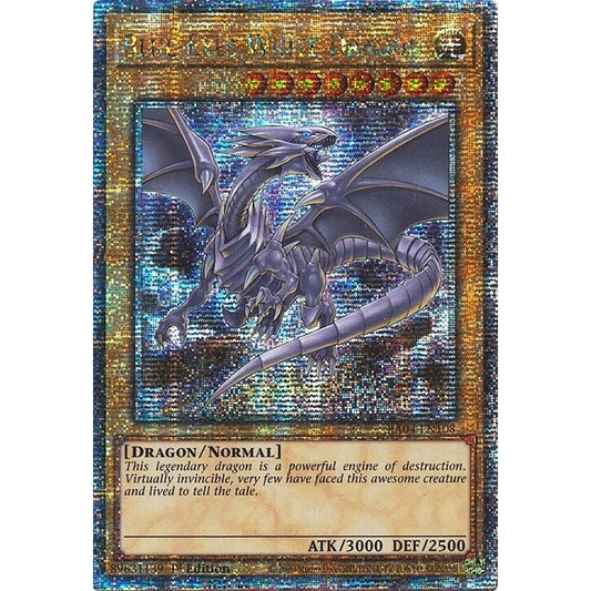 Image for Blue-Eyes White Dragon (8th Art) (Quarter Century Secret Rare) (RA04-EN108) - YuGiOh
