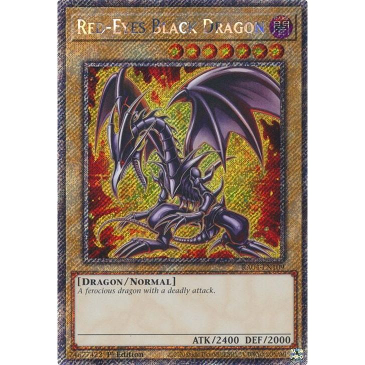 Image for Red-Eyes Black Dragon (7th Art) (Platinum Secret Rare) (RA04-EN109) - YuGiOh