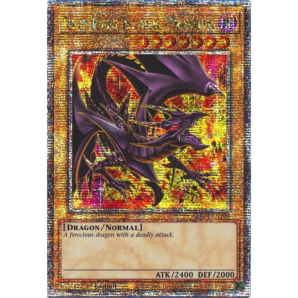 Image for Red-Eyes Black Dragon (8th Art) (Quarter Century Secret Rare) (RA04-EN109) - YuGiOh