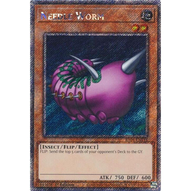 Image for Needle Worm (Platinum Secret Rare) (RA04-EN112) - YuGiOh