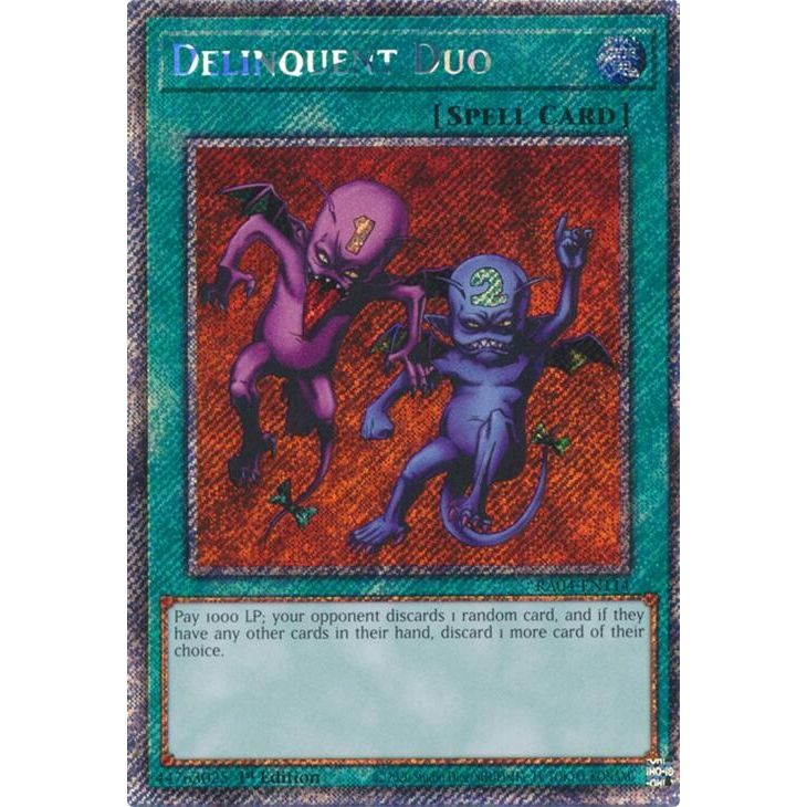 Image for Delinquent Duo (Platinum Secret Rare) (RA04-EN114) - YuGiOh