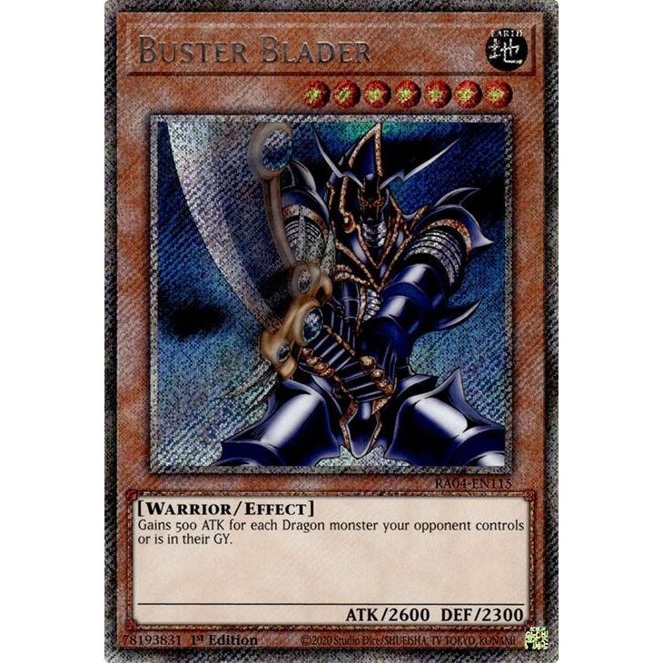 Image for Buster Blader (Platinum Secret Rare) (RA04-EN115) - YuGiOh