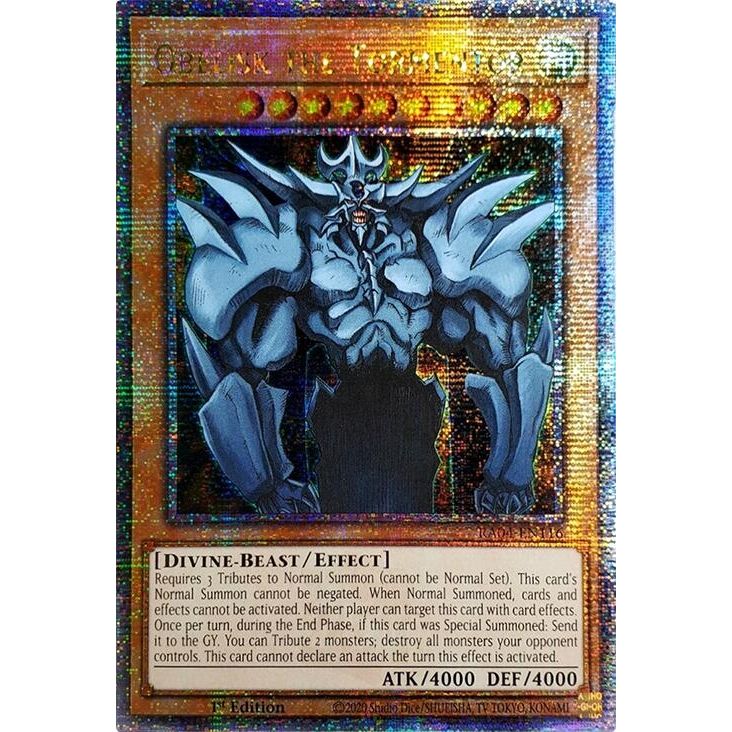 Image for Obelisk the Tormentor (Quarter Century Secret Rare) (RA04-EN116) - YuGiOh