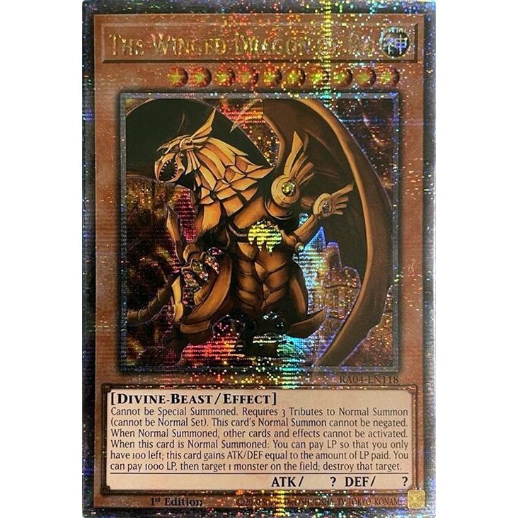 Image for The Winged Dragon of Ra (Quarter Century Secret Rare) (RA04-EN118) - YuGiOh