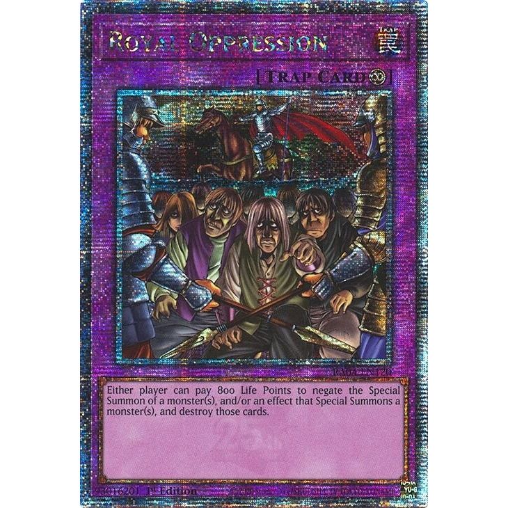 Image for Royal Oppression (Quarter Century Secret Rare) (RA04-EN120) - YuGiOh