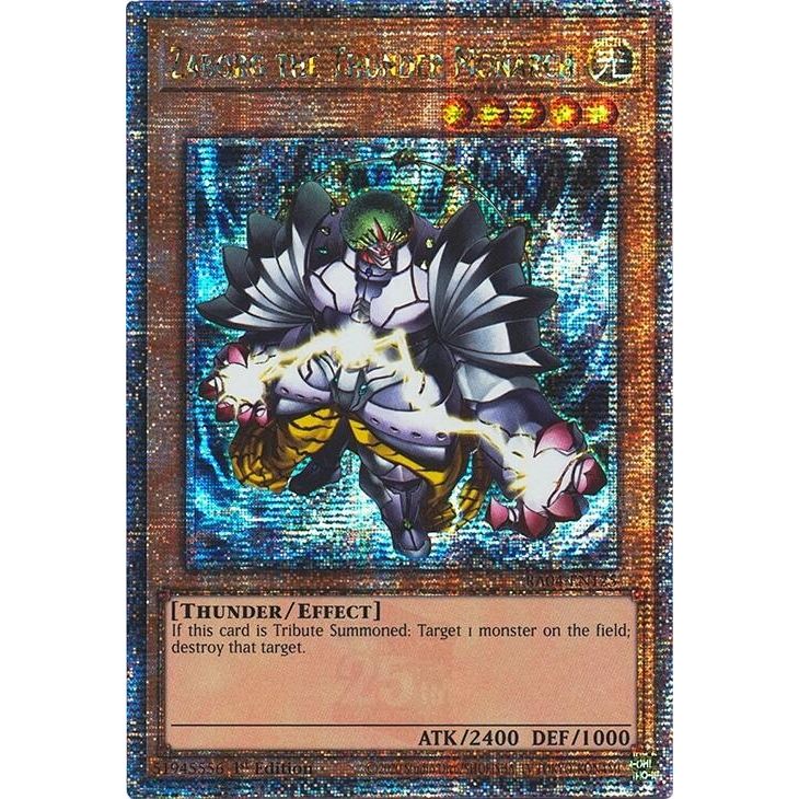 Image for Zaborg the Thunder Monarch (Quarter Century Secret Rare) (RA04-EN125) - YuGiOh