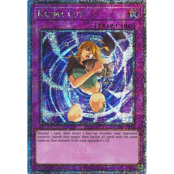 Image for Karma Cut (Quarter Century Secret Rare) (RA04-EN128) - YuGiOh