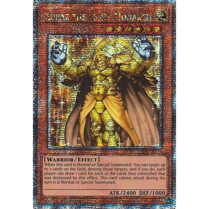 Image for Kuraz the Light Monarch (Quarter Century Secret Rare) (RA04-EN133) - YuGiOh