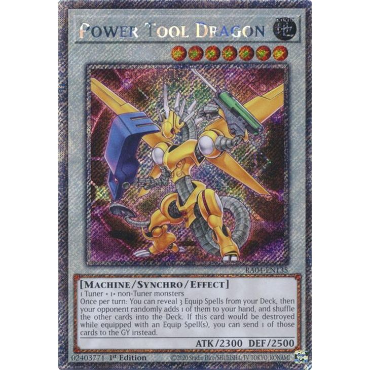 Image for Power Tool Dragon (Platinum Secret Rare) (RA04-EN135) - YuGiOh