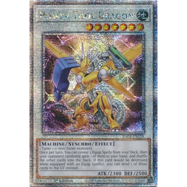 Image for Power Tool Dragon (Quarter Century Secret Rare) (RA04-EN135) - YuGiOh