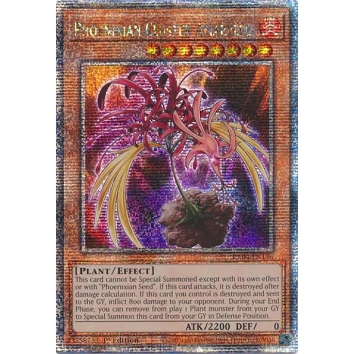 Image for Phoenixian Cluster Amaryllis (Quarter Century Secret Rare) (RA04-EN136) - YuGiOh