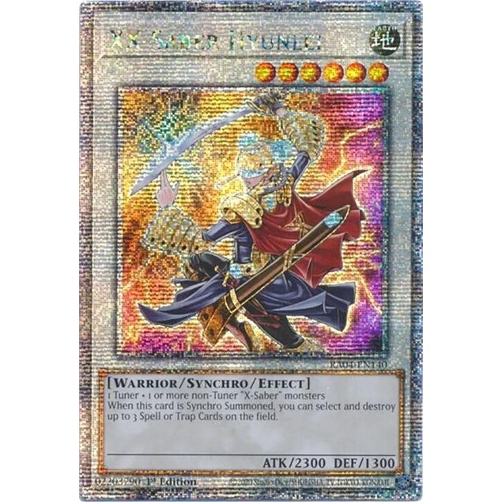 Image for XX-Saber Hyunlei (Quarter Century Secret Rare) (RA04-EN140) - YuGiOh