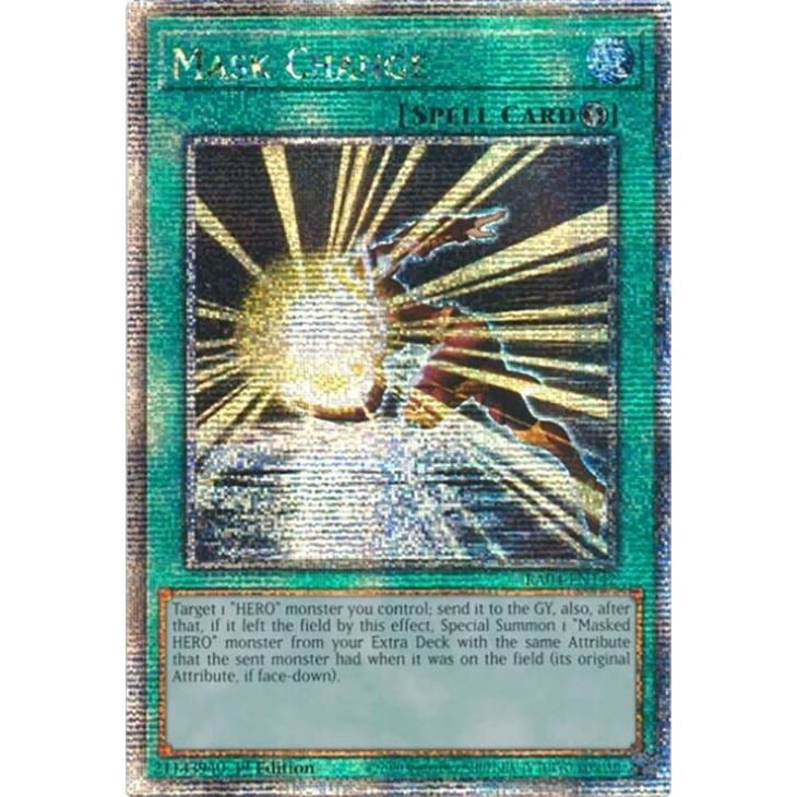 Image for Mask Change (Quarter Century Secret Rare) (RA04-EN142) - YuGiOh