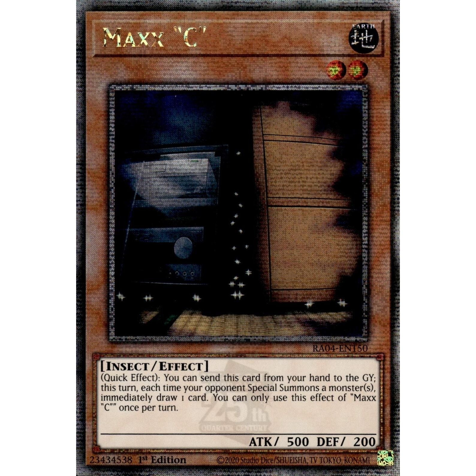 Image for Maxx "C" (Quarter Century Secret Rare) (RA04-EN150) - YuGiOh