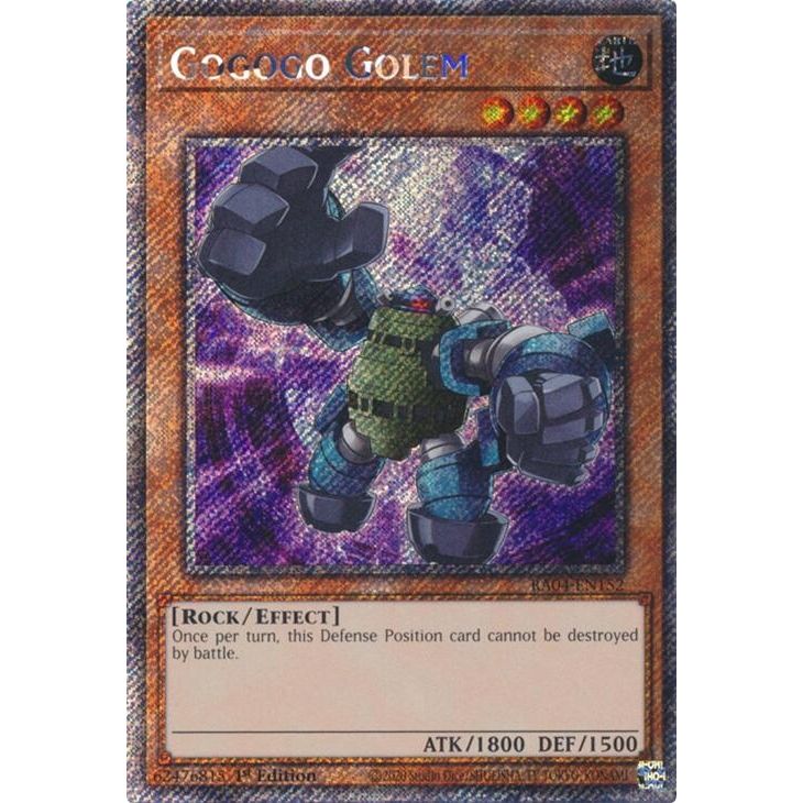 Image for Gogogo Golem (Platinum Secret Rare) (RA04-EN152) - YuGiOh