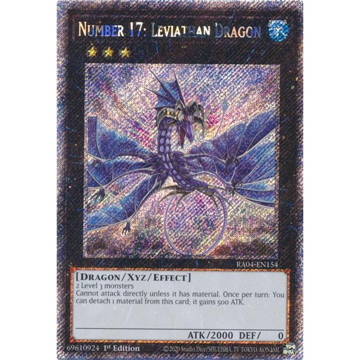 Image for Number 17: Leviathan Dragon (Platinum Secret Rare) (RA04-EN154) - YuGiOh