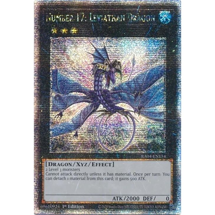 Image for Number 17: Leviathan Dragon (Quarter Century Secret Rare) (RA04-EN154) - YuGiOh