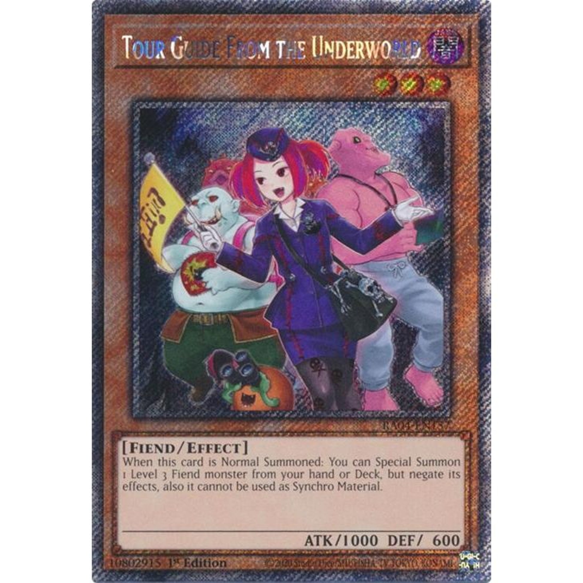 Image for Tour Guide from the Underworld (Alternate Art) (Platinum Secret Rare) (RA04-EN157) - YuGiOh