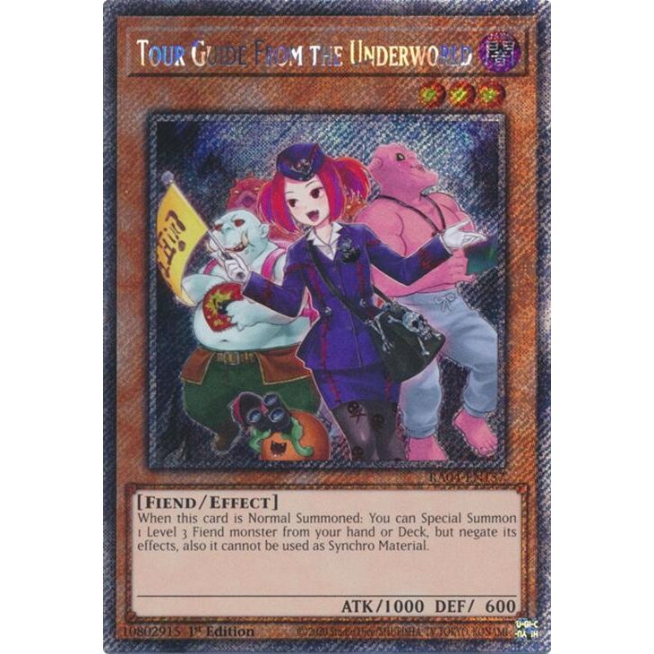 Image for Tour Guide from the Underworld (Alternate Art) (Platinum Secret Rare) (RA04-EN157) - YuGiOh