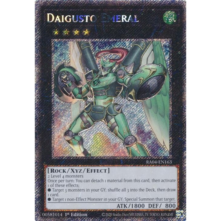 Image for Daigusto Emeral (Platinum Secret Rare) (RA04-EN163) - YuGiOh
