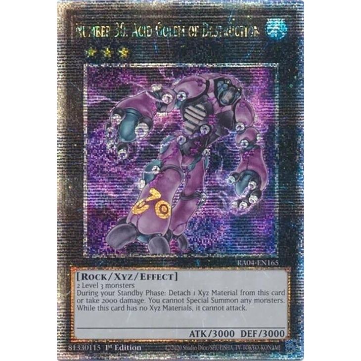 Image for Number 30: Acid Golem of Destruction (Quarter Century Secret Rare) (RA04-EN165) - YuGiOh