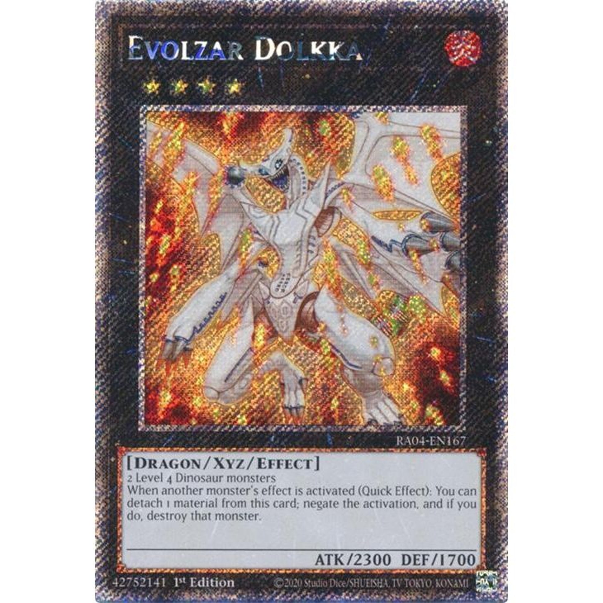 Image for Evolzar Dolkka (Platinum Secret Rare) (RA04-EN167) - YuGiOh