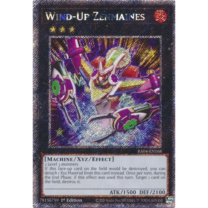 Image for Wind-Up Zenmaines (Platinum Secret Rare) (RA04-EN168) - YuGiOh