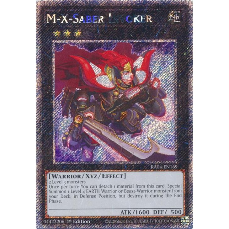 Image for M-X-Saber Invoker (Platinum Secret Rare) (RA04-EN169) - YuGiOh