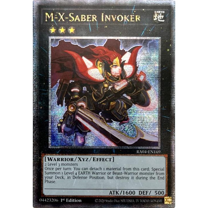 Image for M-X-Saber Invoker (Quarter Century Secret Rare) (RA04-EN169) - YuGiOh