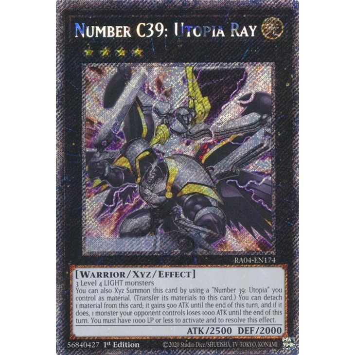 Image for Number C39: Utopia Ray (Platinum Secret Rare) (RA04-EN174) - YuGiOh