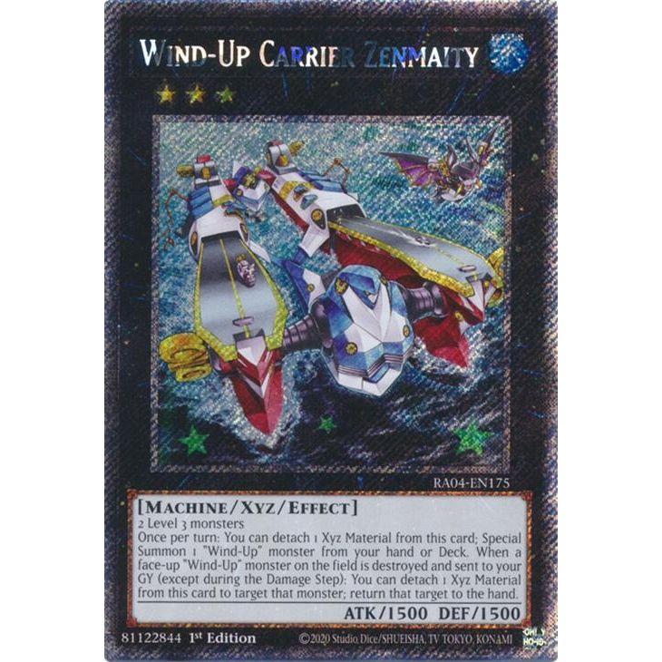 Image for Wind-Up Carrier Zenmaity (Platinum Secret Rare) (RA04-EN175) - YuGiOh