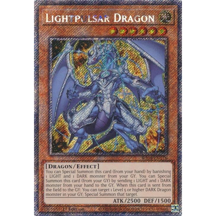 Image for Lightpulsar Dragon (Platinum Secret Rare) (RA04-EN176) - YuGiOh