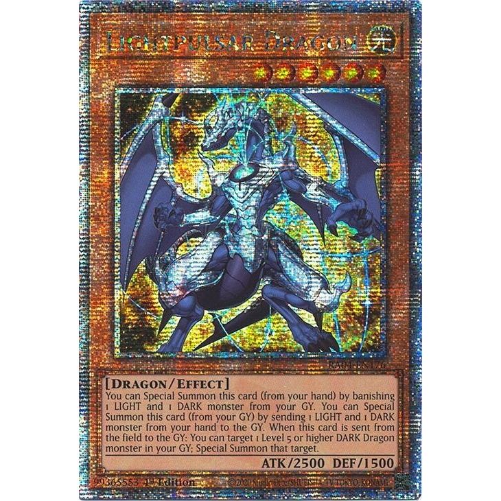 Image for Lightpulsar Dragon (Quarter Century Secret Rare) (RA04-EN176) - YuGiOh