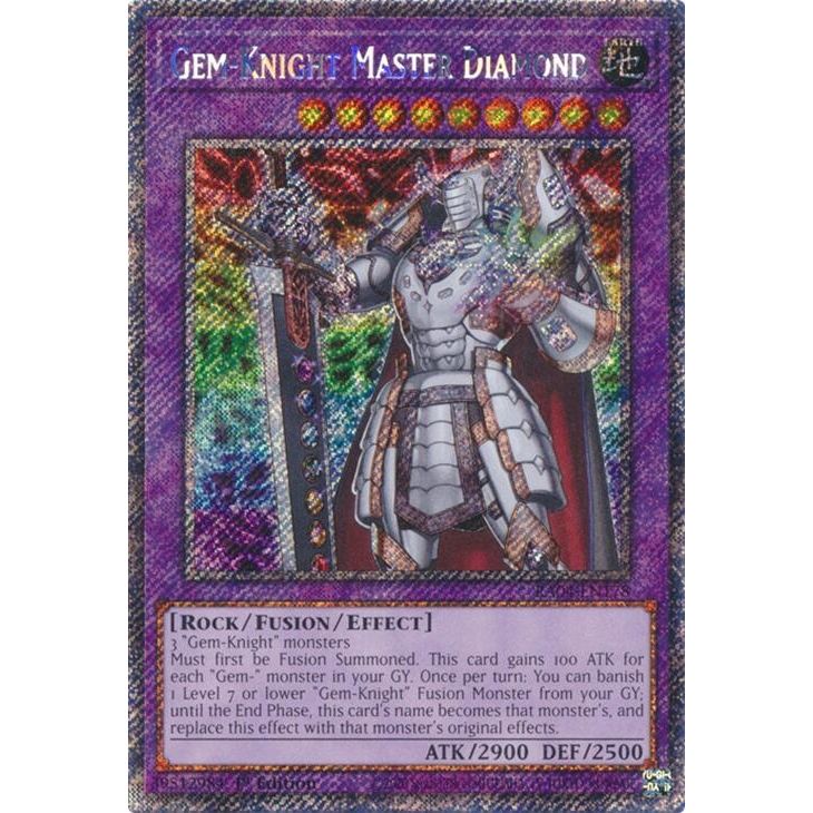 Image for Gem-Knight Master Diamond (Platinum Secret Rare) (RA04-EN178) - YuGiOh
