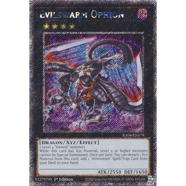 Image for Evilswarm Ophion (Platinum Secret Rare) (RA04-EN179) - YuGiOh