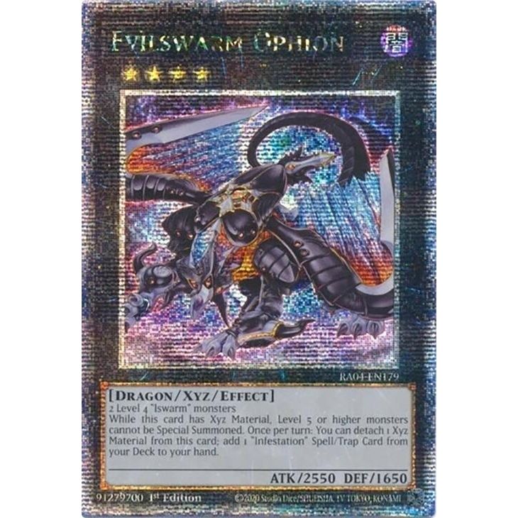 Image for Evilswarm Ophion (Quarter Century Secret Rare) (RA04-EN179) - YuGiOh