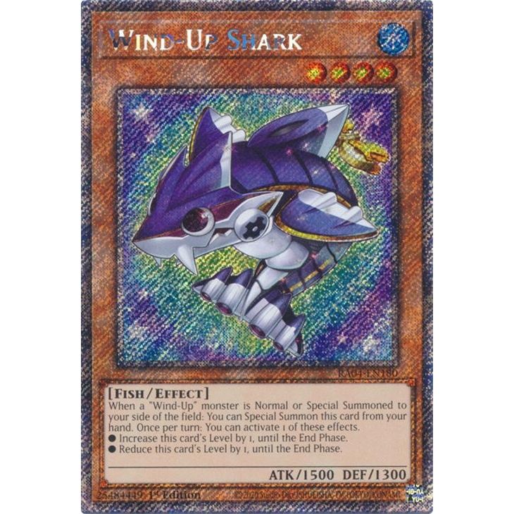 Image for Wind-Up Shark (Platinum Secret Rare) (RA04-EN180) - YuGiOh