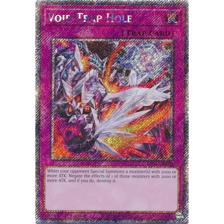 Image for Void Trap Hole (Platinum Secret Rare) (RA04-EN190) - YuGiOh