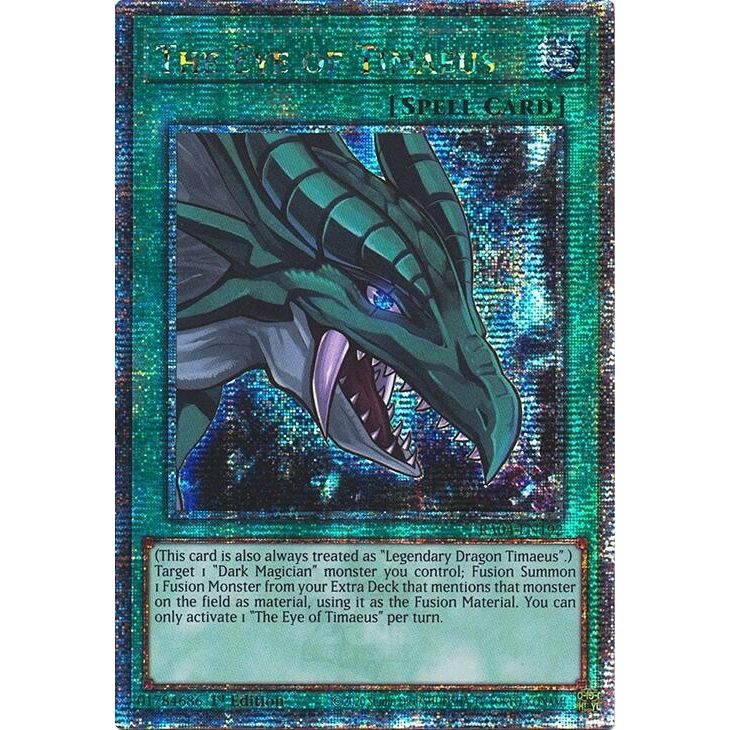 Image for The Eye of Timaeus (Quarter Century Secret Rare) (RA04-EN192) - YuGiOh