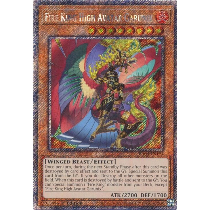 Image for Fire King High Avatar Garunix (Platinum Secret Rare) (RA04-EN194) - YuGiOh