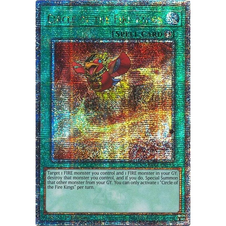 Image for Circle of the Fire Kings (Quarter Century Secret Rare) (RA04-EN195) - YuGiOh