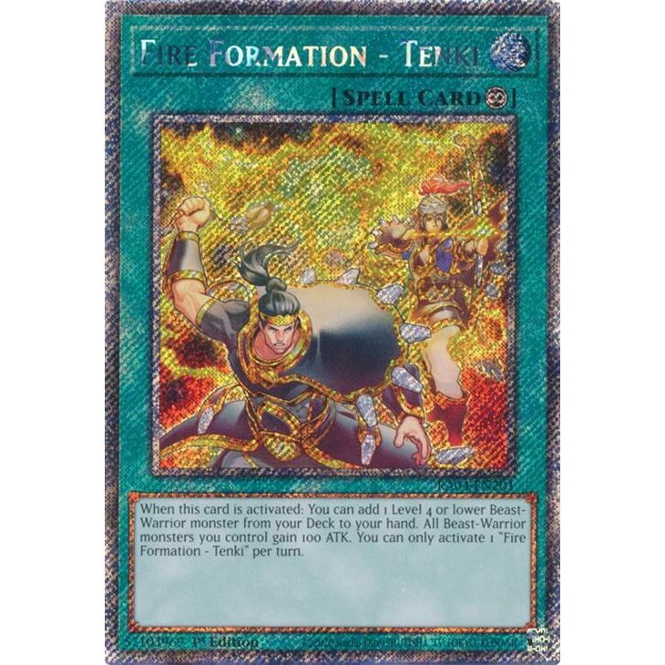 Image for Fire Formation - Tenki (Platinum Secret Rare) (RA04-EN201) - YuGiOh