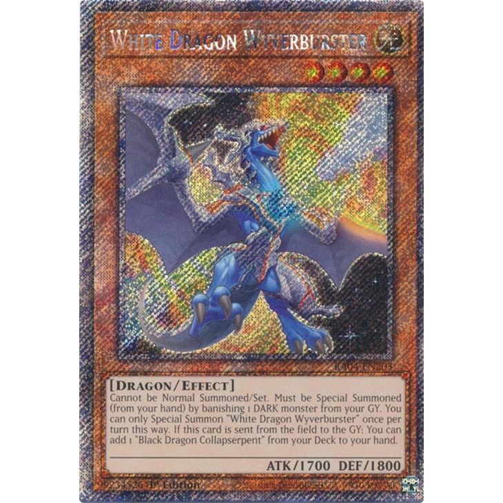 Image for White Dragon Wyverburster (Platinum Secret Rare) (RA04-EN203) - YuGiOh