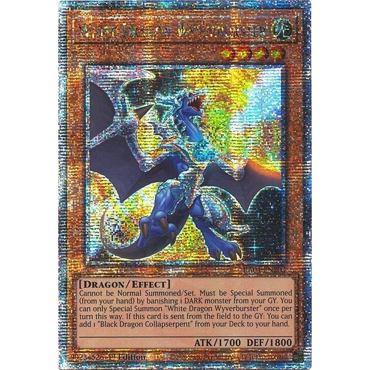 Image for White Dragon Wyverburster (Quarter Century Secret Rare) (RA04-EN203) - YuGiOh